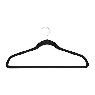 The Container Store® Case of 120 Non-Slip Velvet Suit Hangers Linen