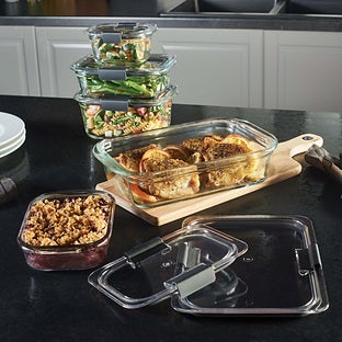 Rubbermaid Brilliance 10-Pc. Glass Food Storage Container Set