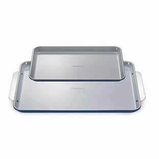 Caraway Nonstick Ceramic 2-Piece Baking Sheet Duo - Cream