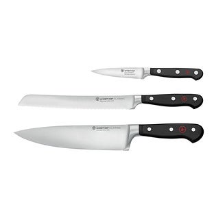 6093534 Stainless Steel Plastic Handle Knife Set - 3 Piece