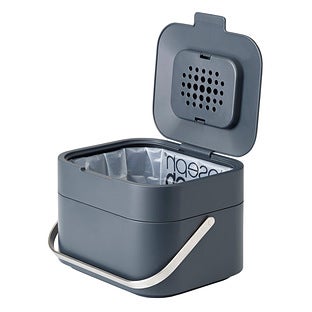 Joseph Joseph Stack 4 Food Waste Caddy with Odor Filter - Stone