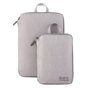 The Container Store® Compression Cubes Heather Grey Set of 2