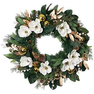 Village Lighting Company Lighted Christmas Wreath Assorted
