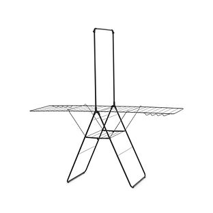 Hang on Clothes Drying Rack with Garment Rail, 82', 25 Meters - Matte Black