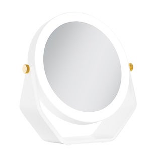 Zadro LED Lighted Makeup Mirror with 5X/1X Magnifications - Chocolate