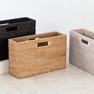 Artifacts Trading Company Artifacts Rattan Rectangular Magazine Holder - Honey brown