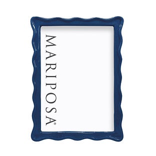 Mariposa Wavy Frame, 4"x6" - Silver