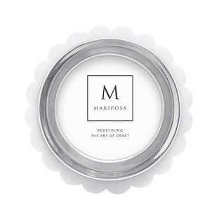 Mariposa Acrylic Scallop 4x6 Frame White