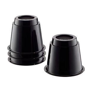 5038374 Plastic Bed Risers, Black - Round