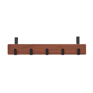Yamazaki Home Ply Over-The-Door Hook 5 Hooks - Brown