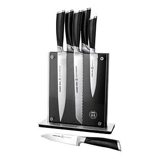 Schmidt Brothers Heritage Knife Block Black Set of 7