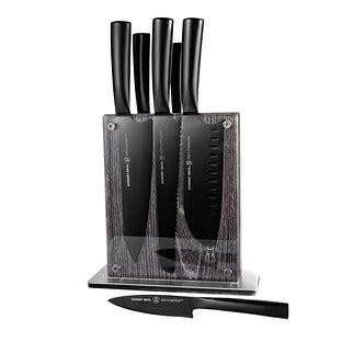 Schmidt Brothers Jet Knife Block Black Set of 7
