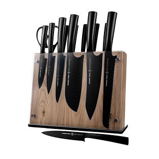 Schmidt Brothers Jet Knife Block Black Set of 14