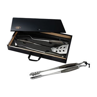 Schmidt Brothers Cutlery Bonded Ash Grill Gray Set of 4