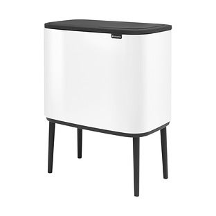 Bo Touch Top Trash Can, 9.5 Gallon, 36 Liter - Matte Black