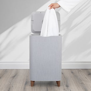 Zadro® 24L Luxe Towel Warmer & Steamer Gray/Walnut
