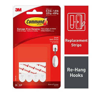 Command™ Small Foam Replacement Strips, 20ct. By 3M