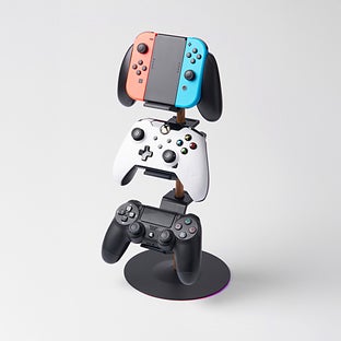 Yamazaki Home Controller Stand Steel—Wood Black