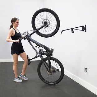 StoreYour SwivelStow No-Lift Road & Gravel Bike Rack - Black powder coated steel