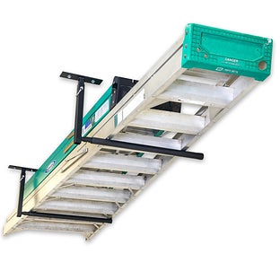 StoreYour Hi-Port 2 | Ladder Adjustable Ceiling Storage Rack | | Holds lbs - Black powder coated steel
