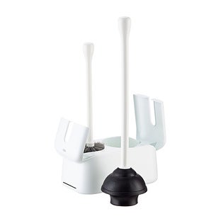 International 6095006 Good Grips Bowl Brush & Plunger Set - White