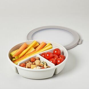 Mepal CIRQULA Round Food Conatiners Nordic-White Set of 6