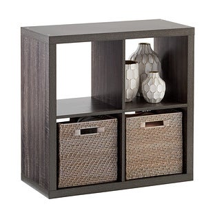 Soft Multi Purpose Foldable Cube Storage Box, 12.4 x 12.4 x 12.4 in, Grey, 8PK