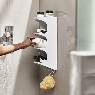 Joseph Joseph Capsule Compact 4-Tier Shower Shelf - White