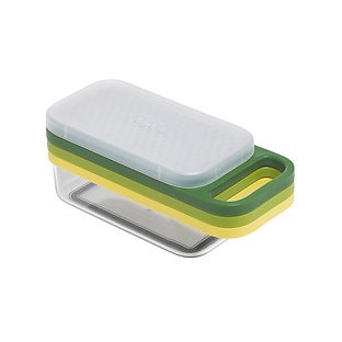 Joseph Joseph Multi-Grate Store 3-in-1 Grater Set with Storage Container - Green, Yellow