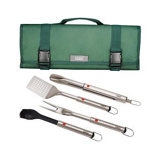 Joseph Joseph Grillout BBQ 5-pc. Kitchen Utensil Set with Storage Case, One Size, Stainless Steel
