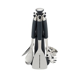 Joseph Joseph Elevate Steel Carousel - Stainless Steel 6-pc. Kitchen Utensil Set, One Size, Stainless Steel