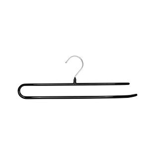 MAWA Series KH35D German Non-Slip Steel Hanger Black Set of 10