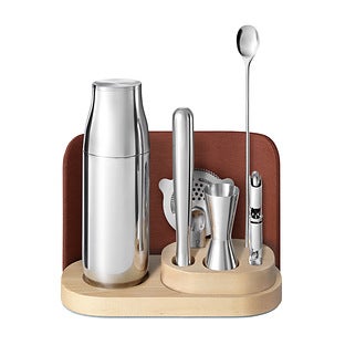 Caraway Complete Bar Set with Storage Base, 9-Piece - Lemon Drop