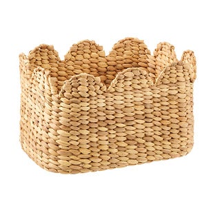 The Container Store® Large Petal Water Hyacinth Bin Natural