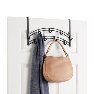 Heritage Home™ 9-Hook Over-the-Door Curved Rack Nickel