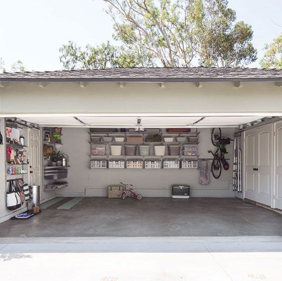 Platinum Elfa Utility Garage with Multiple Storage Zones