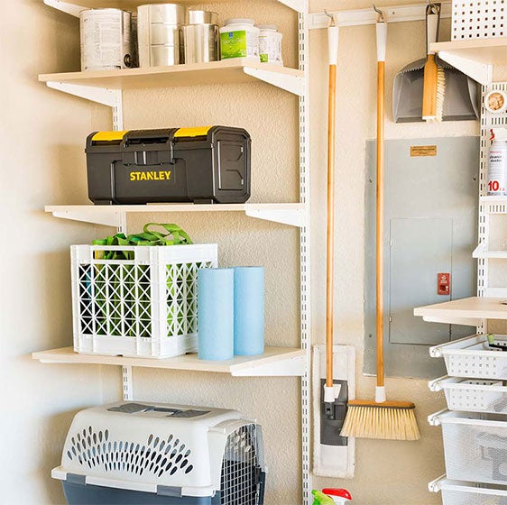 garage utility shelves