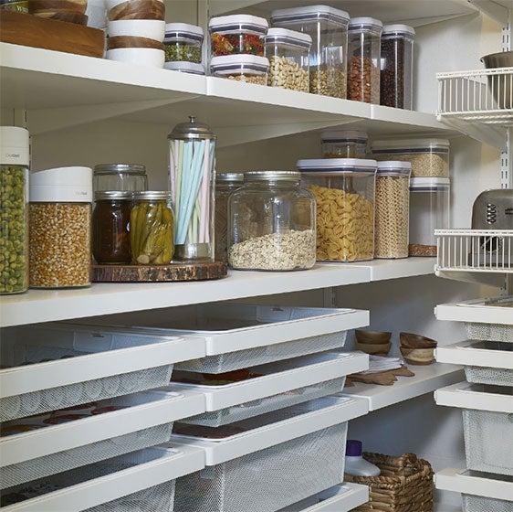 Pantry Organization Makeover with The Container Store - House Becomes Home  Interiors