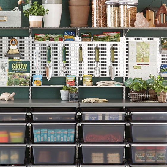 Kitchen & Garage Pegboard Organizers Elfa Utility Board Solutions