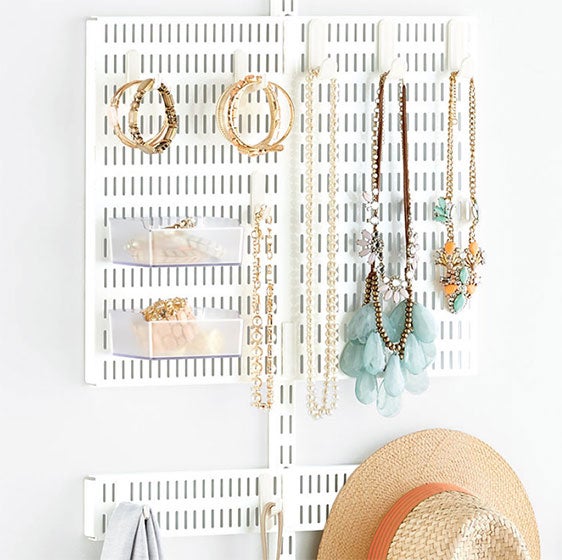 Hooks Kitchen & Hooks Garage Pegboard Organizers Elfa Utility Board