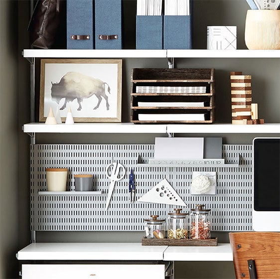 Kitchen & Garage Pegboard Organizers Elfa Utility Board Solutions