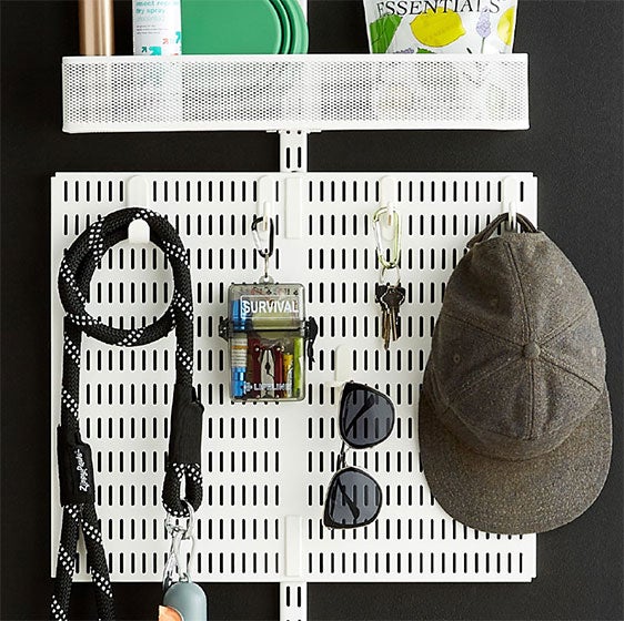 Kitchen & Garage Pegboard Organizers Elfa Utility Board Solutions The Container Store