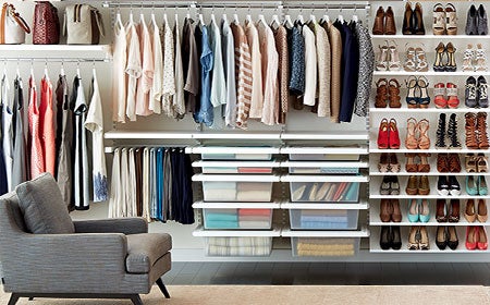 elfa Custom Closet & Shelving System | The Container Store