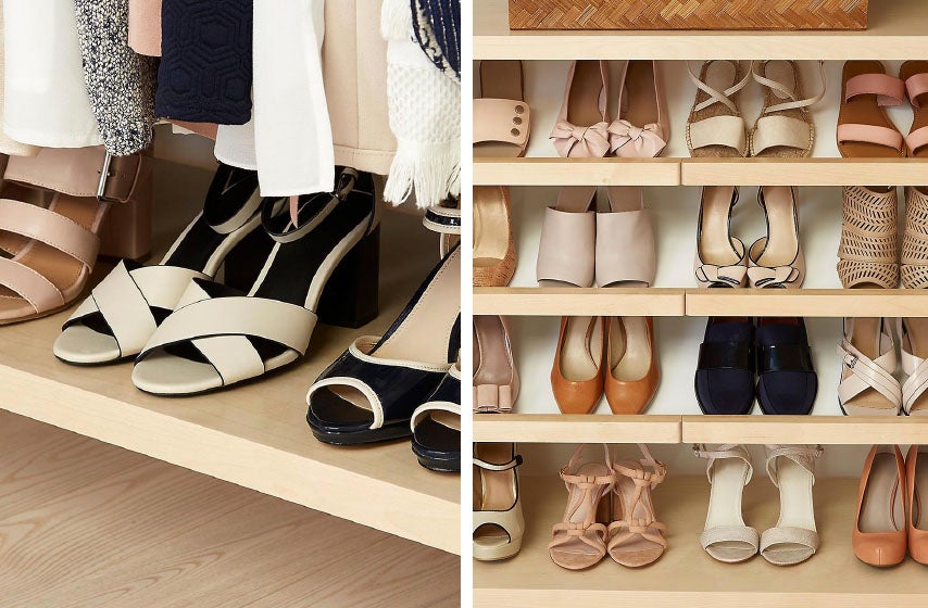 Birch Elfa D&eacute;cor Reach-In Closet