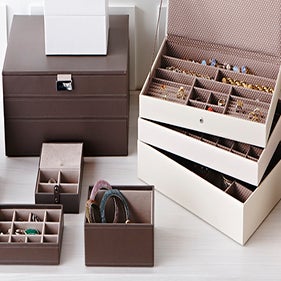 White Supersize Stackers Premium Stackable Jewelry Box The Container