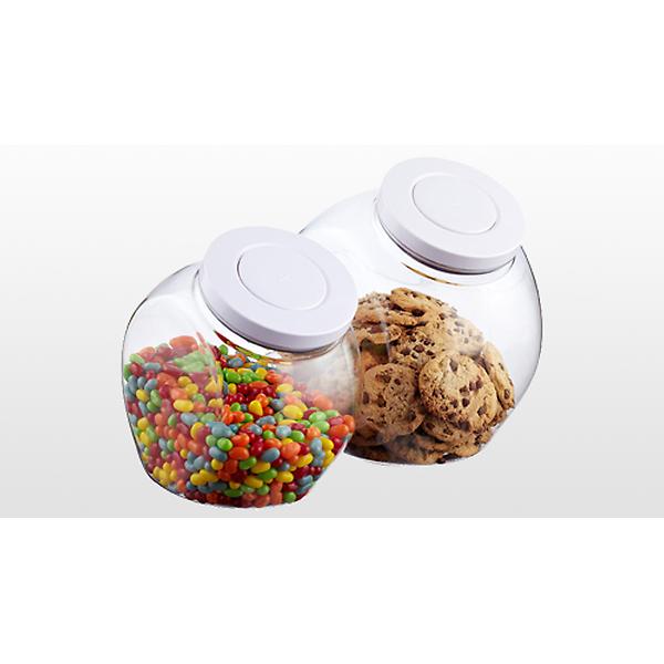 OXO Snack Jar with White POP Lid - WebstaurantStore