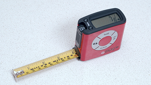 eTape16 ET16.75-db-RP Digital Tape Measure 16 Feet Red 
