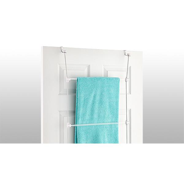 Elle Decor White 5-Hook Over The Door Towel Hook in the Towel