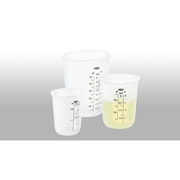 Oxo 3-Piece Squeeze & Pour Silicone Measuring Cup Set